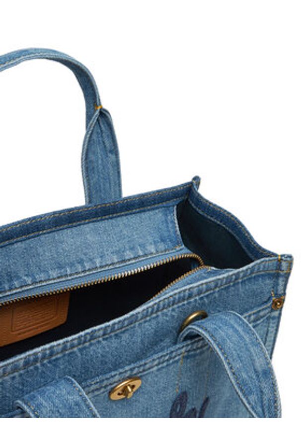 Coach Torebka Cargo CR659 Granatowy. Kolor: niebieski. Materiał: skórzane