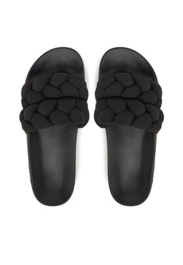 Tommy Jeans Klapki Tjw Braided Slide EN0EN02764 Czarny. Kolor: czarny. Materiał: materiał