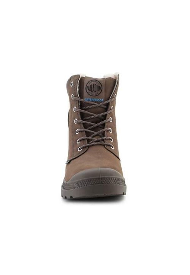 Buty do chodzenia męskie Palladium Pampa Sport Cuff Wps. Zapięcie: sznurówki. Kolor: brązowy. Materiał: materiał, skóra, syntetyk. Szerokość cholewki: normalna. Sport: turystyka piesza