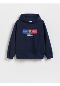 Reserved - Bluza FC BARCELONA - granatowy. Kolor: niebieski. Materiał: bawełna, dzianina