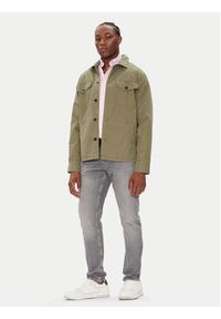 TOMMY HILFIGER - Tommy Hilfiger Kurtka przejściowa MW0MW39634 Zielony Regular Fit. Kolor: zielony. Materiał: bawełna #3