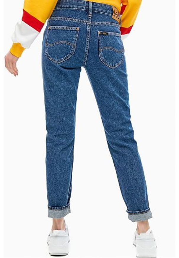 Lee - LEE ELLY SLIM DAMSKIE SPODNIE JEANSOWE JEANSY STRAIGHT BLUE L30XGAPT 112106866