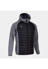 Joma - Bluza dresowa sportowa męska Berna III Softshell Hoodie. Kolor: czarny, szary, wielokolorowy. Materiał: poliester. Sport: piłka nożna