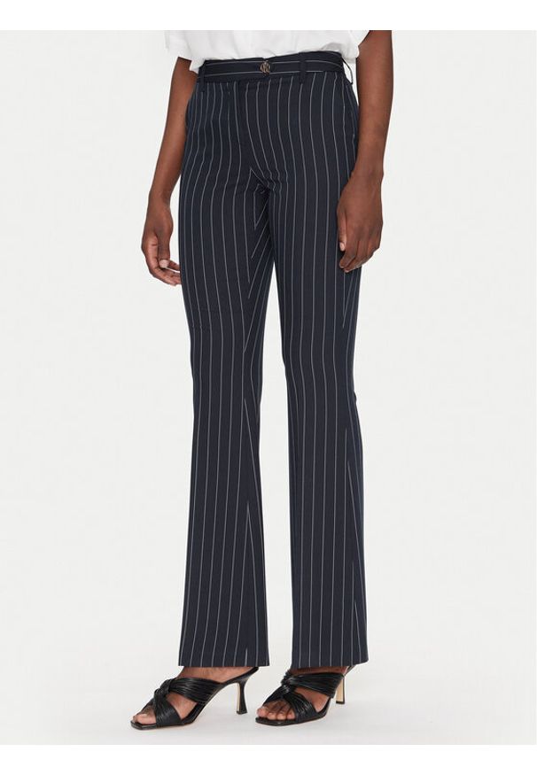 Fracomina Spodnie materiałowe FR25SVA004W761D4 Granatowy Slim Fit. Kolor: niebieski. Materiał: syntetyk