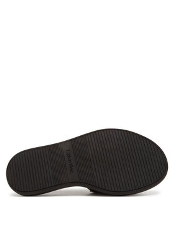 Calvin Klein Klapki Flatform Slide Jacq HW0HW02461 Czarny. Kolor: czarny. Materiał: materiał
