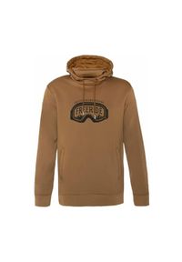 Protest - KLASYCZNA Bluza męska z kapturem i logo. Typ kołnierza: kaptur. Kolor: brązowy. Sport: skateboard