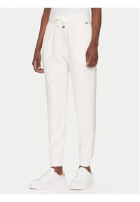 BOSS Spodnie dresowe Monogram 50535841 Écru Regular Fit. Materiał: syntetyk