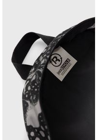 Reebok Plecak damski kolor czarny duży wzorzysty. Kolor: czarny. Materiał: poliester, materiał