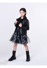 Karl Lagerfeld Kids Sukienka codzienna Z12261 S Czarny Regular Fit. Okazja: na co dzień. Kolor: czarny. Materiał: bawełna. Typ sukienki: proste. Styl: casual #1