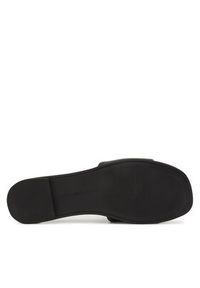 TOMMY HILFIGER - Tommy Hilfiger Klapki Th Logo Hardware Leather Mule FW0FW08806 Czarny. Kolor: czarny. Materiał: skóra