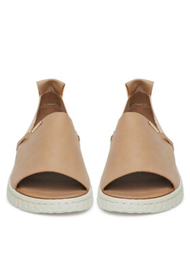 Go Soft Sandały LA319143-6 Beżowy. Kolor: beżowy. Materiał: materiał