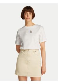 Tommy Jeans T-Shirt Color Varsity DW0DW21337 Écru Relaxed Fit. Materiał: bawełna