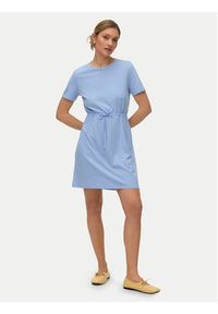 Vero Moda Sukienka codzienna Luna 10325626 Niebieski Regular Fit. Okazja: na co dzień. Kolor: niebieski. Materiał: syntetyk. Typ sukienki: proste. Styl: casual #2