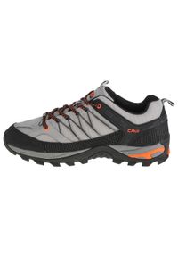Buty trekkingowe męskie, CMP Rigel Low. Zapięcie: sznurówki. Kolor: wielokolorowy, pomarańczowy, czarny, szary. Materiał: materiał, skóra, syntetyk. Szerokość cholewki: normalna