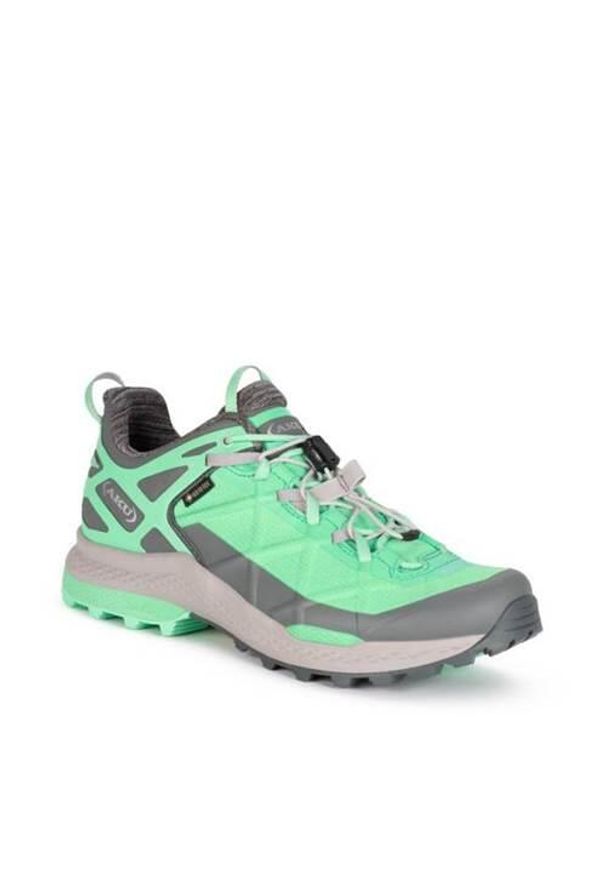Buty trekkingowe damskie Aku Rocket Gtx. Zapięcie: sznurówki. Kolor: zielony. Materiał: guma, syntetyk, materiał. Szerokość cholewki: normalna. Styl: sportowy