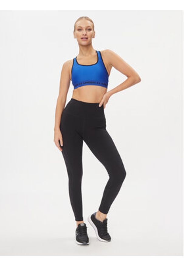 Under Armour Biustonosz sportowy Ua Crossback Mid Bra 1361034 Niebieski Compression Fit. Kolor: niebieski. Materiał: syntetyk