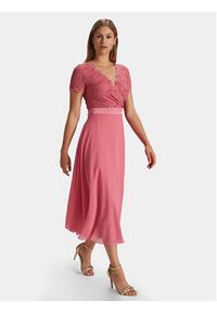 Swing Sukienka koktajlowa 5AG11100 Różowy Regular Fit. Kolor: różowy. Materiał: syntetyk. Styl: wizytowy #2