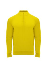 ROLY - Bluza Z Długim Rękawem Dla Dorosłych Unisex Epiro Quarter Zip. Kolor: żółty. Długość rękawa: długi rękaw. Długość: długie