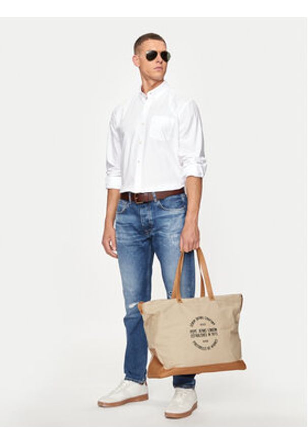 Pepe Jeans Torba Reece Heritage PU300011 Beżowy. Kolor: beżowy. Materiał: materiał