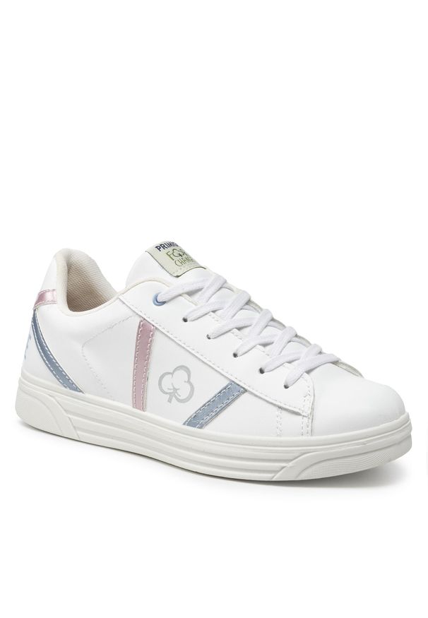 Sneakersy Primigi 1875400 S Bco. Kolor: biały. Materiał: skóra
