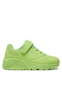 skechers - Skechers Sneakersy Uno Lite 310451L/LTGR Zielony. Kolor: zielony. Materiał: skóra