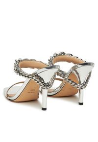 MICHAEL Michael Kors Klapki Bianca 40S5BCHS1M Srebrny. Kolor: srebrny. Materiał: skóra #6
