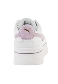 Puma - Kobiety/Panie Mayze Stack Skórzane Buty Sportowe. Kolor: biały. Materiał: skóra. Styl: sportowy