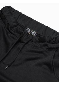 Ombre Clothing - Spodnie męskie dresowe P949 - czarne - L. Kolor: czarny. Materiał: dresówka. Styl: klasyczny #2