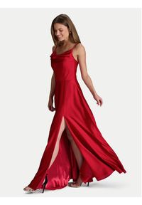 Swing Sukienka wieczorowa 5AI13600 Czerwony Slim Fit. Kolor: czerwony. Materiał: syntetyk. Styl: wizytowy
