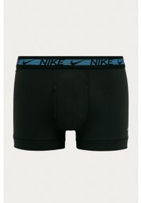 Nike bokserki (3-pack) kolor czarny. Kolor: czarny. Materiał: tkanina, skóra, włókno #3