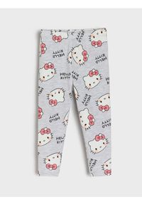 Sinsay - Legginsy Hello Kitty - szary. Kolor: szary. Wzór: motyw z bajki