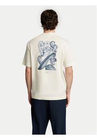 Selected Homme T-Shirt Will 16097225 Écru Relaxed Fit. Kolor: kremowy. Materiał: bawełna #3