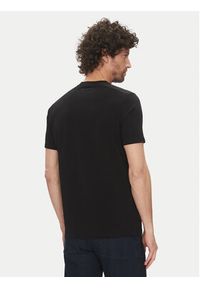 Karl Lagerfeld - KARL LAGERFELD T-Shirt 755037 552221 Czarny Regular Fit. Typ kołnierza: dekolt w karo. Kolor: czarny. Materiał: bawełna #3