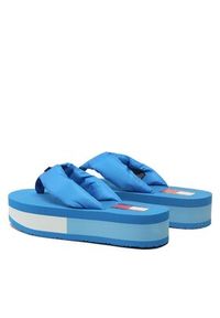 Tommy Jeans Japonki Webbing Mid Beach Sndl Nw Strip EN0EN02114 Niebieski. Kolor: niebieski. Materiał: materiał #5