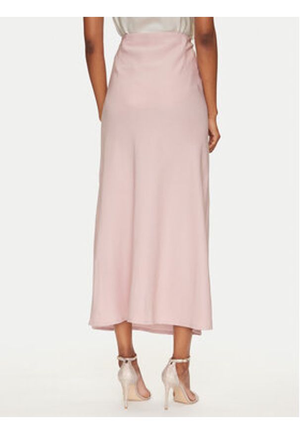 only - ONLY Spódnica maxi Chigo 15338282 Różowy Regular Fit. Kolor: różowy. Materiał: wiskoza