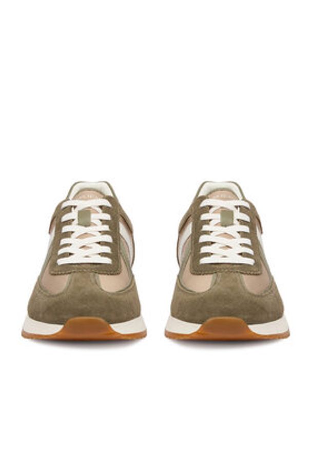 Guess Jeans Sneakersy EO-ORLANDO-01 126AM Khaki. Kolor: brązowy. Materiał: materiał