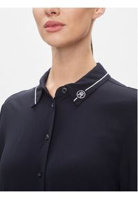 TOMMY HILFIGER - Tommy Hilfiger Koszula Smd Detail Fluid Shirt WW0WW40549 Granatowy Regular Fit. Kolor: niebieski. Materiał: wiskoza #5