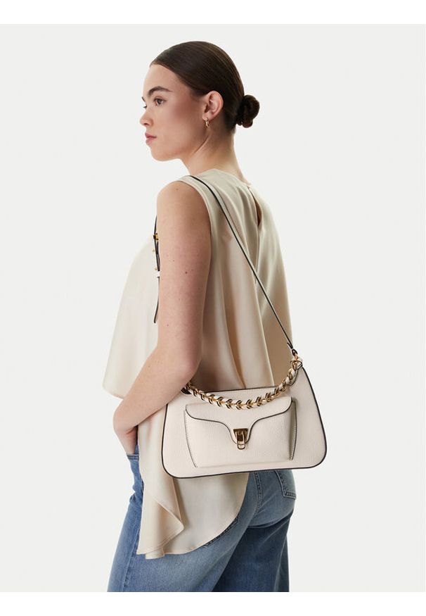 Coccinelle Saszetka 329150 Biały. Kolor: biały. Materiał: skórzane