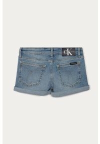 Calvin Klein Jeans - Szorty jeansowe dziecięce 128-176 cm. Okazja: na co dzień. Kolor: niebieski. Materiał: bawełna, denim, elastan, tkanina, poliester. Wzór: gładki. Styl: casual #3