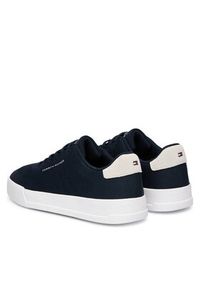 TOMMY HILFIGER - Tommy Hilfiger Sneakersy Th Court Knit FM0FM05823 Granatowy. Kolor: niebieski. Materiał: materiał #5