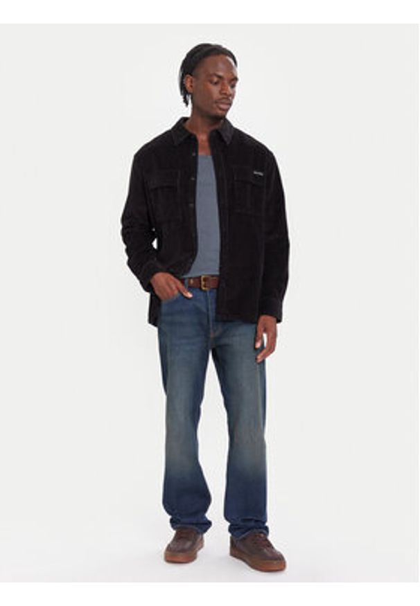 Calvin Klein Jeans Koszula LV04RD106G Czarny Relaxed Fit. Kolor: czarny. Materiał: bawełna