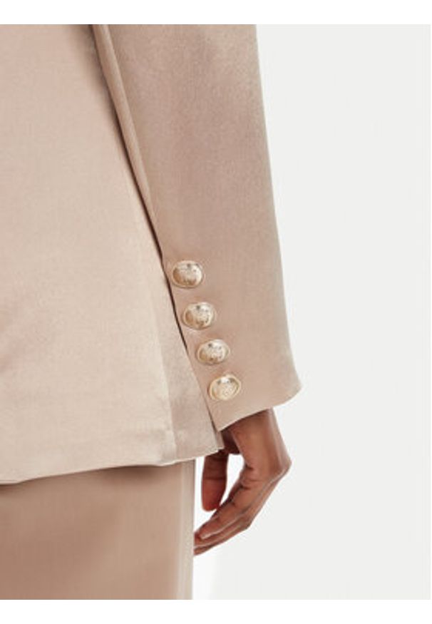 Marciano Guess Marynarka 5RGN01 7248A Brązowy Regular Fit. Kolor: brązowy. Materiał: wiskoza