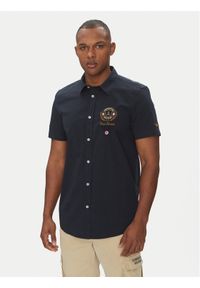 Aeronautica Militare Koszula 251CA1285CT3288 Granatowy Regular Fit. Kolor: niebieski. Materiał: bawełna