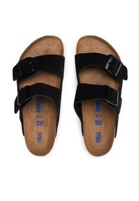 Birkenstock Klapki Arizona Bs 0951321 Czarny. Kolor: czarny. Materiał: skóra, welur