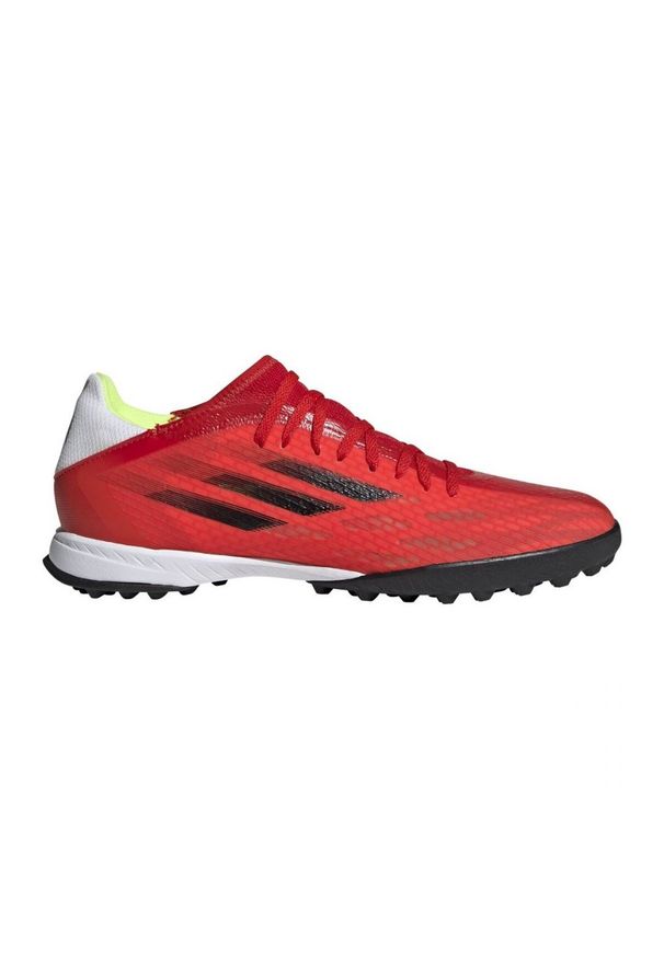 Adidas - Buty piłkarskie adidas X Speedflow.3 Tf M FY3310 wielokolorowe czerwone. Kolor: wielokolorowy. Materiał: guma. Szerokość cholewki: normalna. Sport: piłka nożna