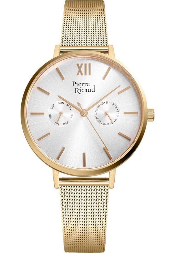 Zegarek Pierre Ricaud Zegarek damski Pierre Ricaud P22110.1163QF złoty. Kolor: złoty