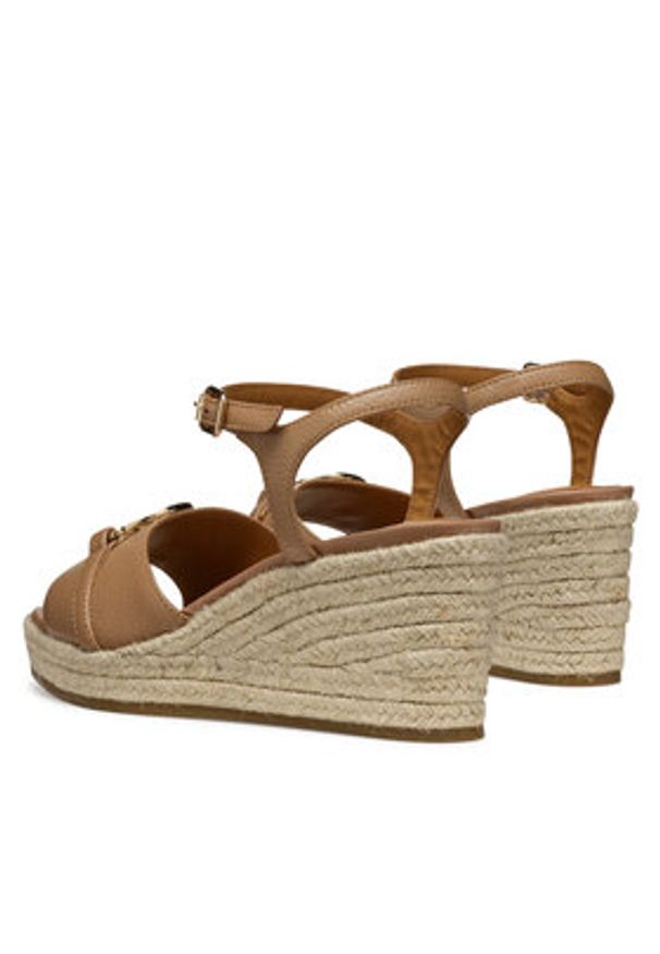 Geox Espadryle D Panarea D55UYB 00046 C5000 Beżowy. Kolor: beżowy. Materiał: skóra