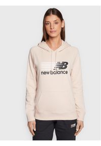 New Balance Bluza Classic WT23800 Beżowy Relaxed Fit. Kolor: beżowy. Materiał: syntetyk #1