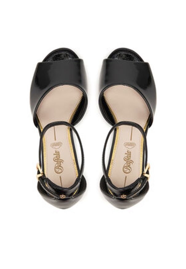 Buffalo Sandały Jessie Neat 1291668 Czarny. Kolor: czarny. Materiał: skóra