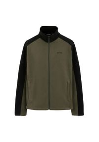 Regatta - Męski Polar Z Suwakiem Hedman II. Kolor: czarny, wielokolorowy, zielony. Materiał: polar. Sezon: zima. Sport: turystyka piesza #1